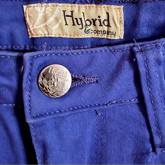Hybrid & Co. Royal Blue Capris Pants Worn One Time Junior Size 1 - Picture 2 of 5